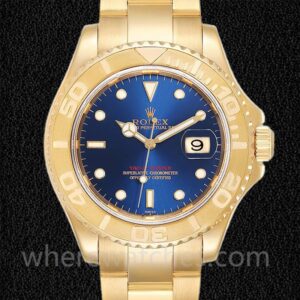 Rolex Yacht-master Pour des hommes 16628BLSO 40mm Ton d'or