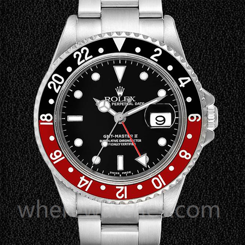Rolex Gmt Master Ii 40mm Pour des hommes 16710COKE Argenté