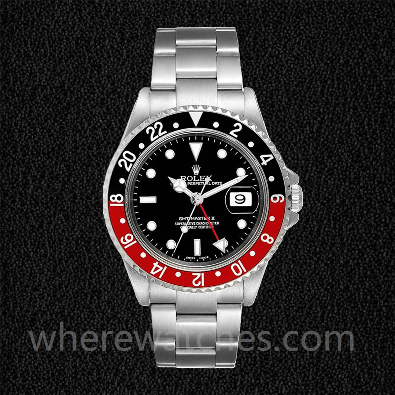 Rolex Gmt Master Ii 40mm Pour des hommes 16710COKE Argenté – Image 2