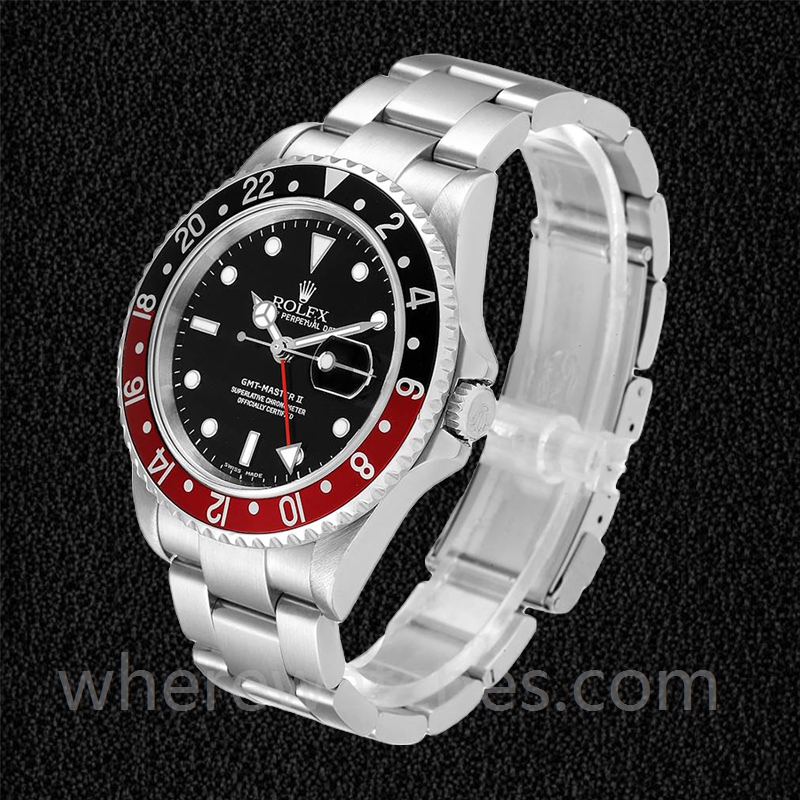 Rolex Gmt Master Ii 40mm Pour des hommes 16710COKE Argenté – Image 3