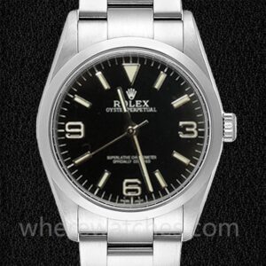 Rolex Oyster Perpetual Dames 177200 31mm Cadran noir Bracelet Huître
