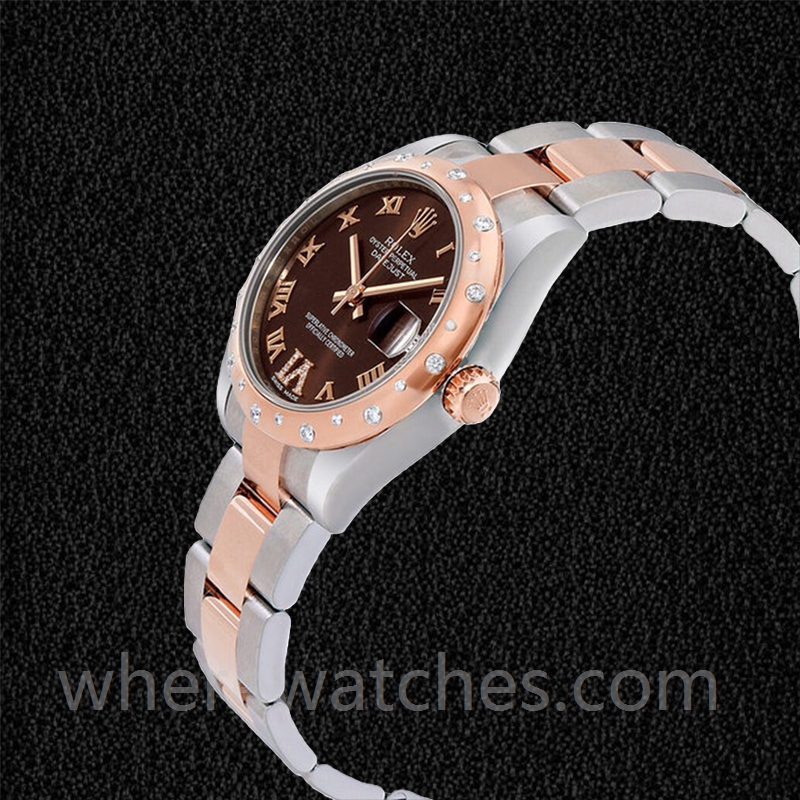 Rolex Datejust 31mm Dames 178341-72161 Doré rose Cadran Chocolat – Image 3