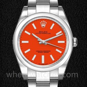 Rolex Oyster Perpetual 31mm m277200-0008 Dames Cadran rouge