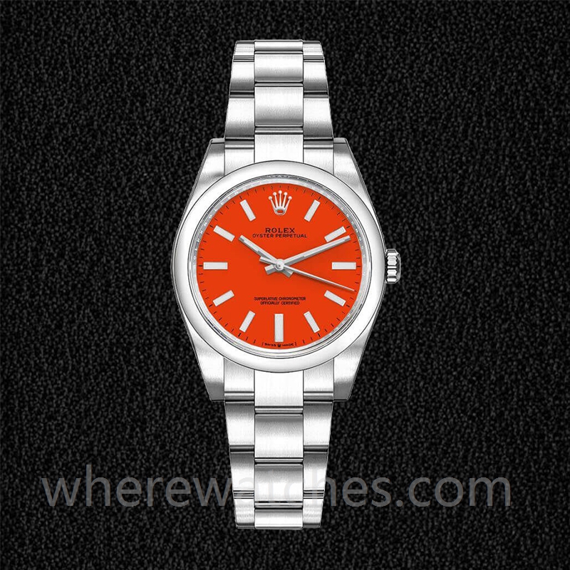Rolex Oyster Perpetual 31mm m277200-0008 Dames Cadran rouge – Image 2