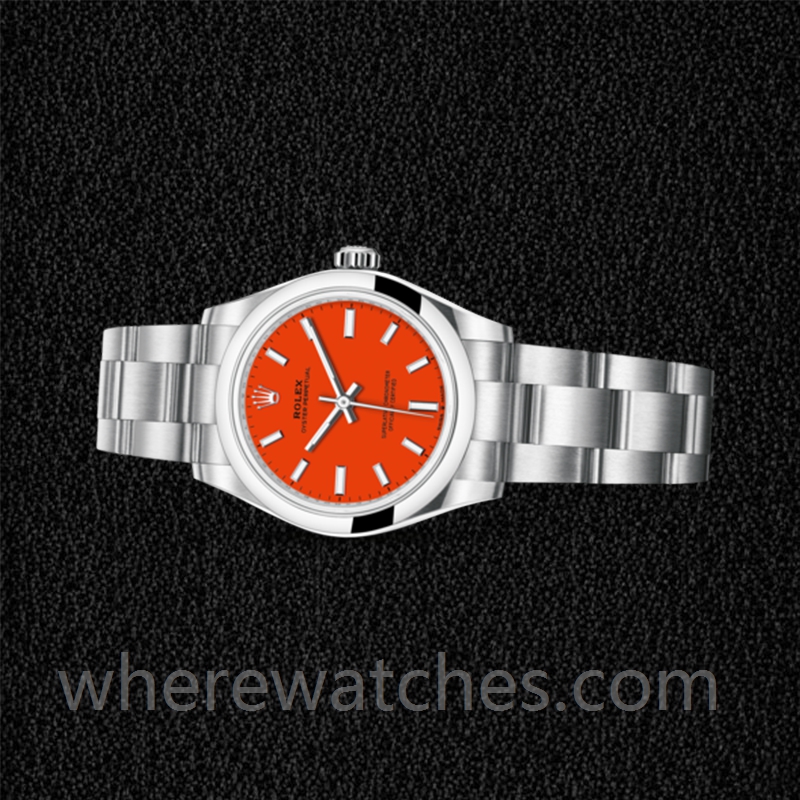 Rolex Oyster Perpetual 31mm m277200-0008 Dames Cadran rouge – Image 3