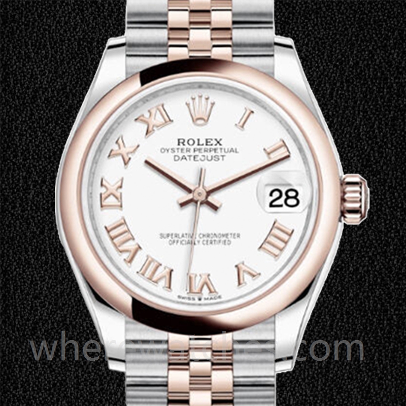 Rolex Datejust Dames m278241-0002 31mm Argenté Cadran blanc