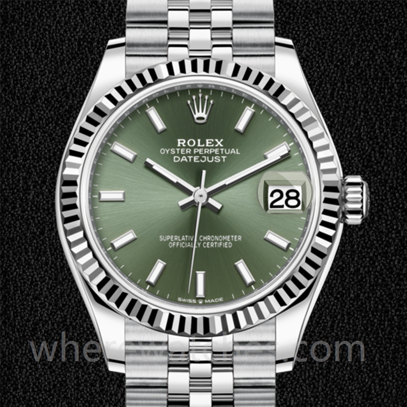 Rolex Datejust Unisexe m278274-0018 31mm Argenté Bracelet Jubilé