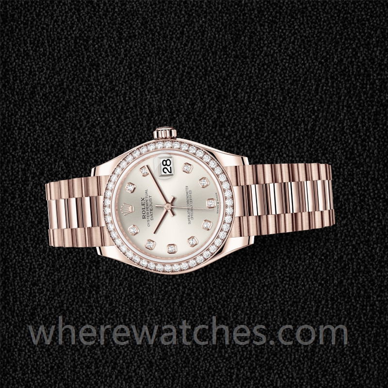 Rolex Datejust m278285rbr-0030 31mm Dames Doré rose – Image 3