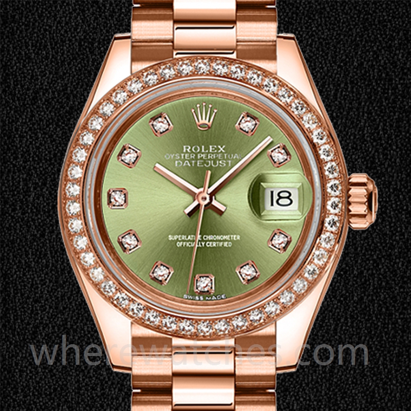 Rolex Datejust Dames m279135rbr-0014 28mm Doré rose