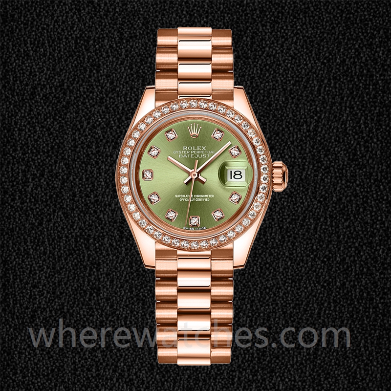 Rolex Datejust Dames m279135rbr-0014 28mm Doré rose – Image 2