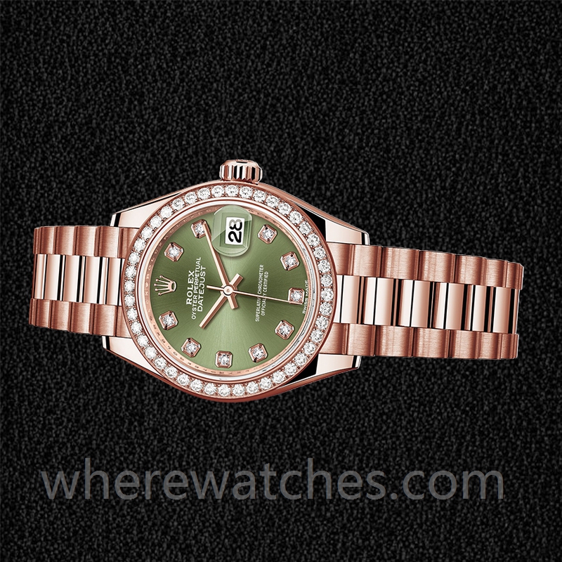 Rolex Datejust Dames m279135rbr-0014 28mm Doré rose – Image 3