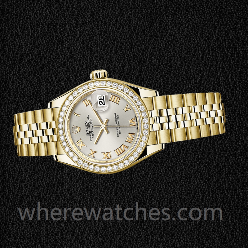 Rolex Datejust Dames m279138rbr-0018 28mm Bracelet Jubilé Ton d'or – Image 3