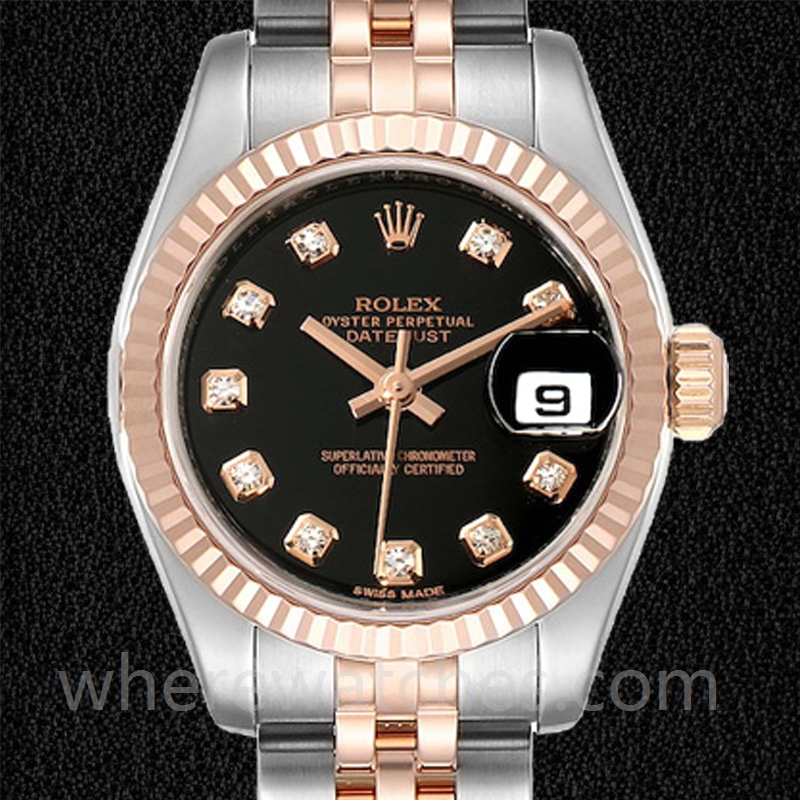 Rolex Datejust 279171 28mm Dames Cadran noir