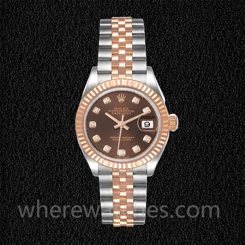 Rolex Datejust 28mm 279171 Dames Bracelet Jubilé Argenté – Image 2