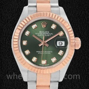 Rolex Datejust 28mm 279171 Dames Cadran vert Regardez