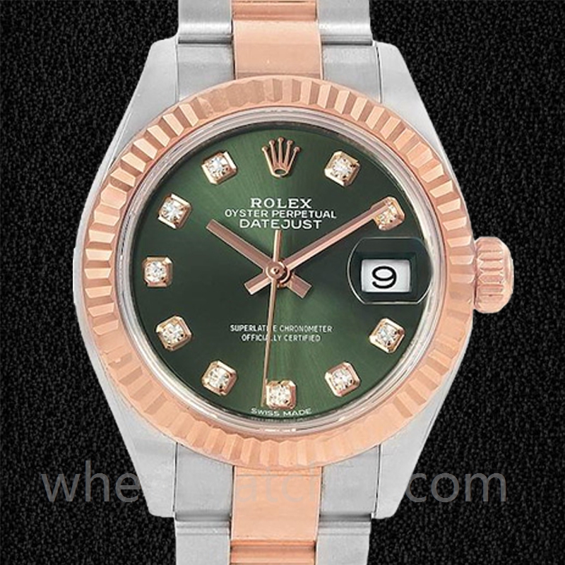 Rolex Datejust 28mm 279171 Dames Cadran vert Regardez