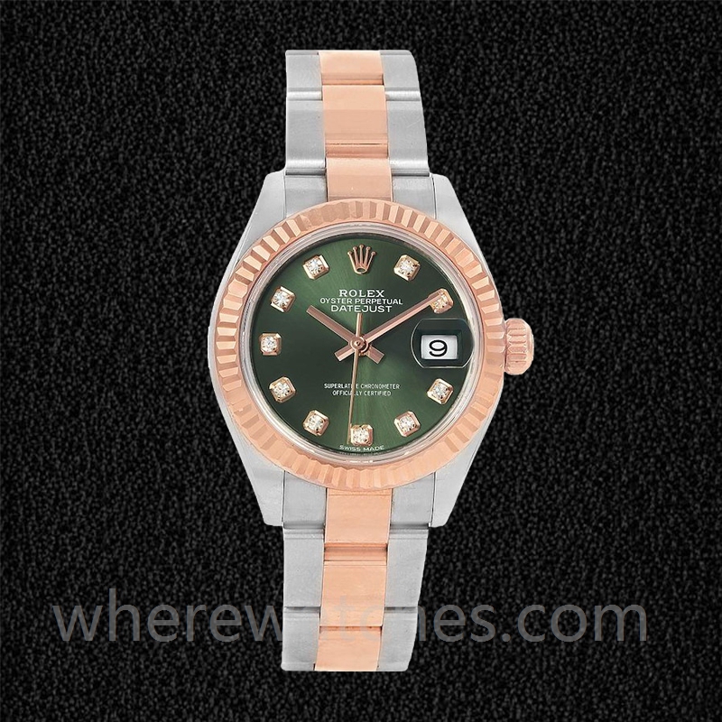 Rolex Datejust 28mm 279171 Dames Cadran vert Regardez – Image 2