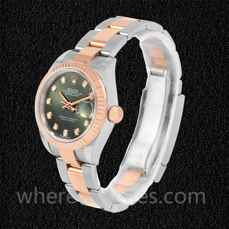 Rolex Datejust 28mm 279171 Dames Cadran vert Regardez – Image 3