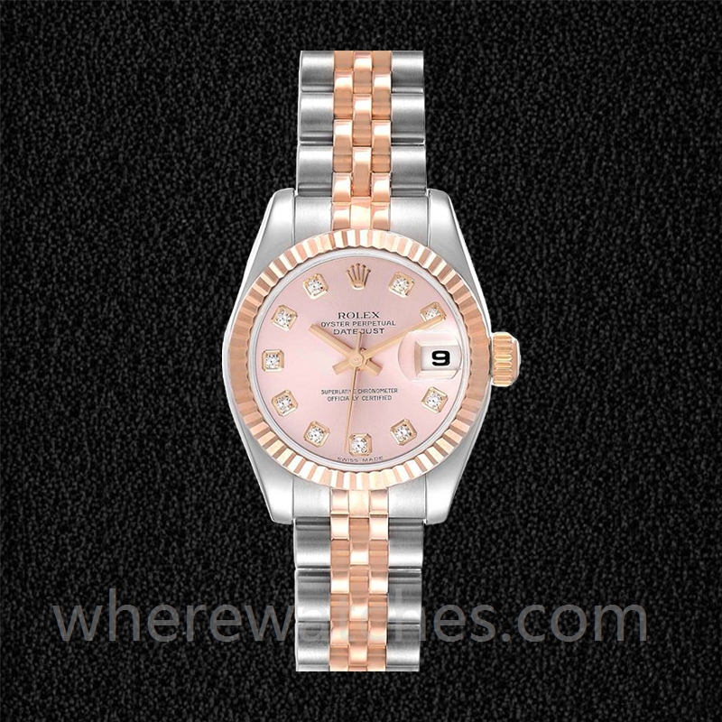 Rolex Datejust 28mm 279171 Dames Cadran rose Argenté – Image 2