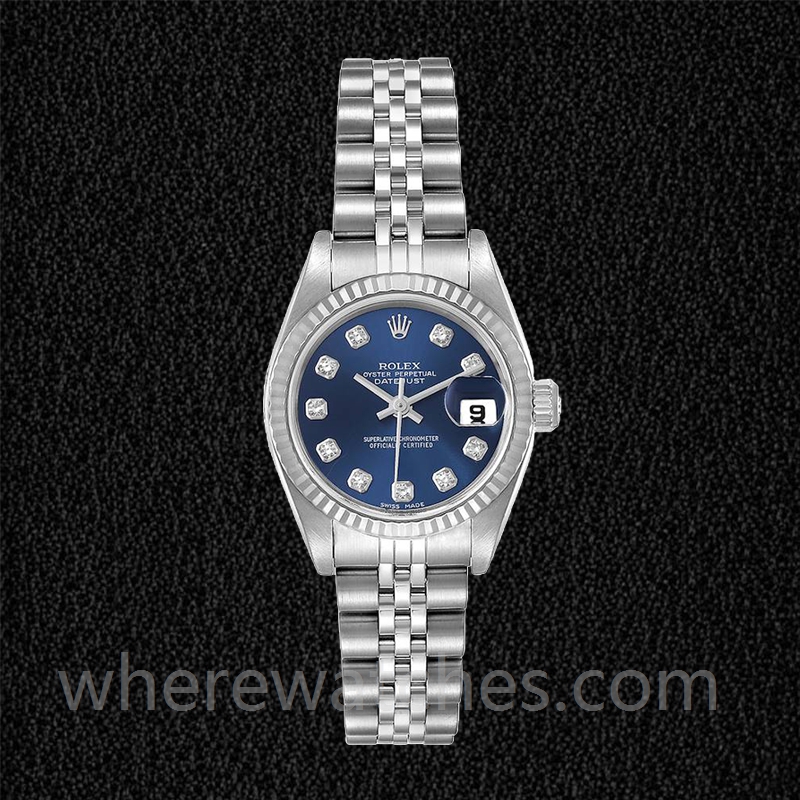 Rolex Datejust 279174 Dames 28mm Cadran bleu Bracelet Jubilé – Image 2