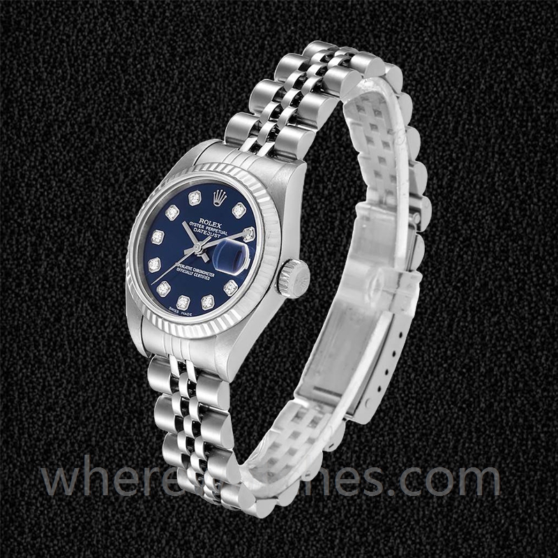 Rolex Datejust 279174 Dames 28mm Cadran bleu Bracelet Jubilé – Image 3