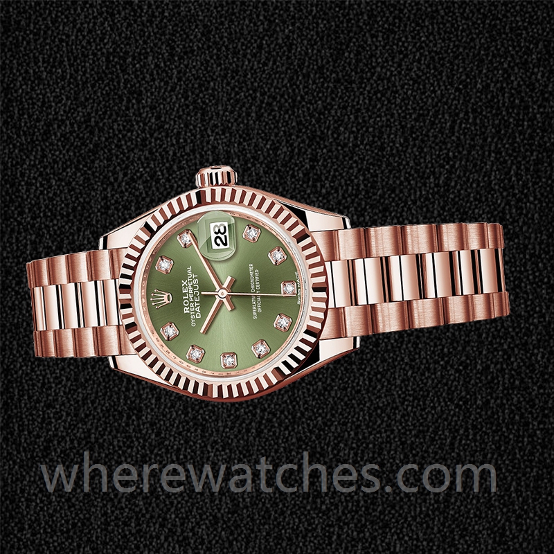 Rolex Datejust 28mm m279175-0009 Dames Doré rose – Image 3