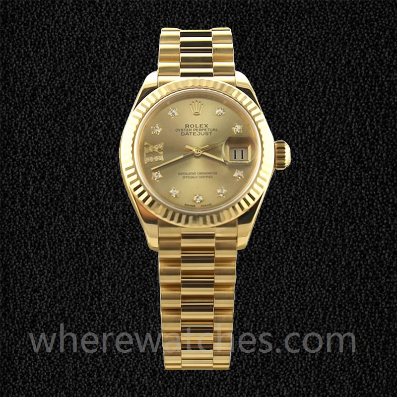 Rolex Datejust Dames m279178-0014 28mm Ton d'or – Image 2