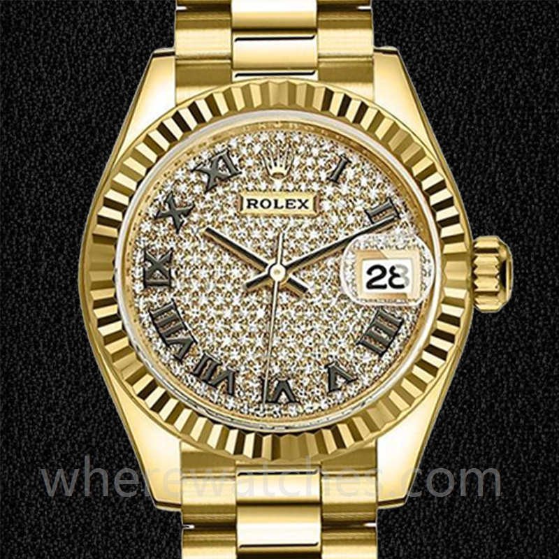 Rolex Datejust 28mm m279175-0031 Dames Regardez Automatique