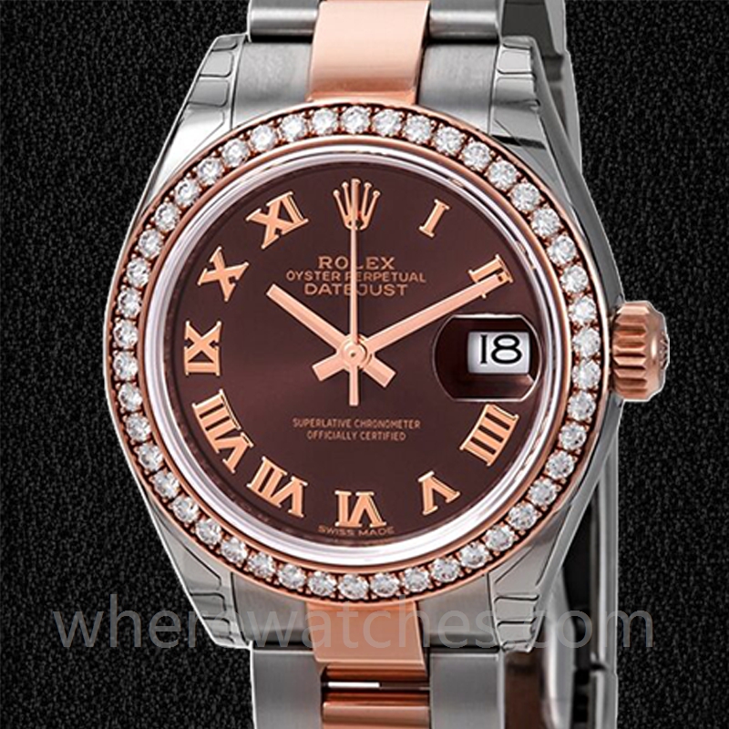 Rolex Datejust m279381rbr-0010 28mm Dames Bracelet Huître