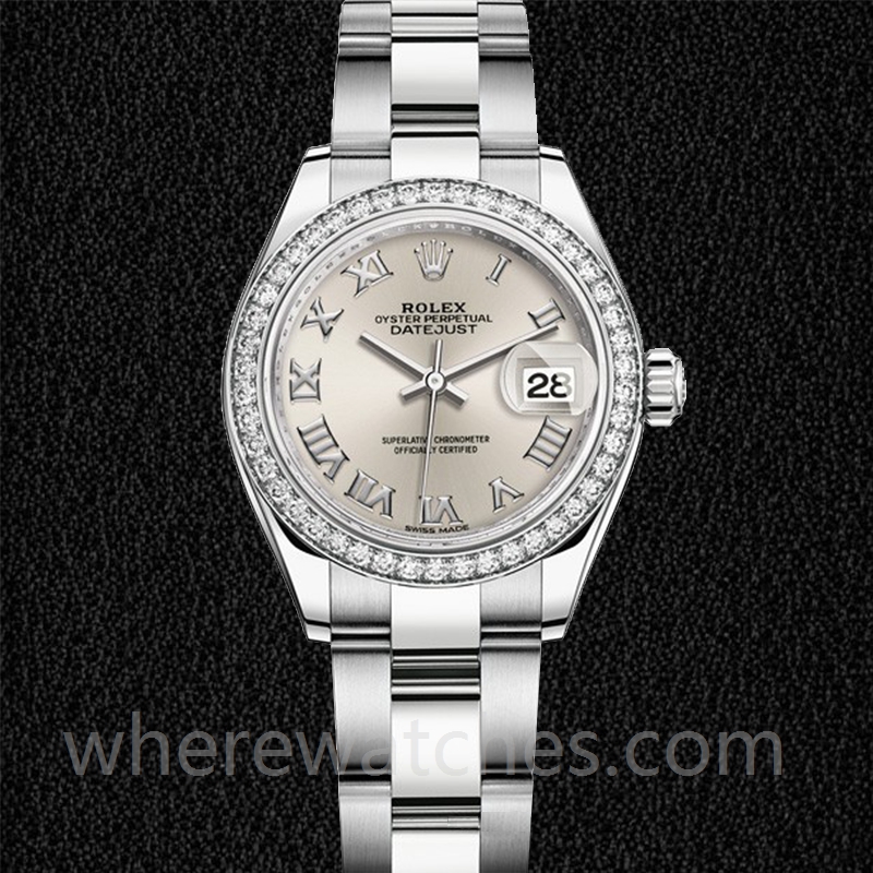 Rolex Datejust 28mm m279384rbr-0010 Dames Cadran argenté – Image 2