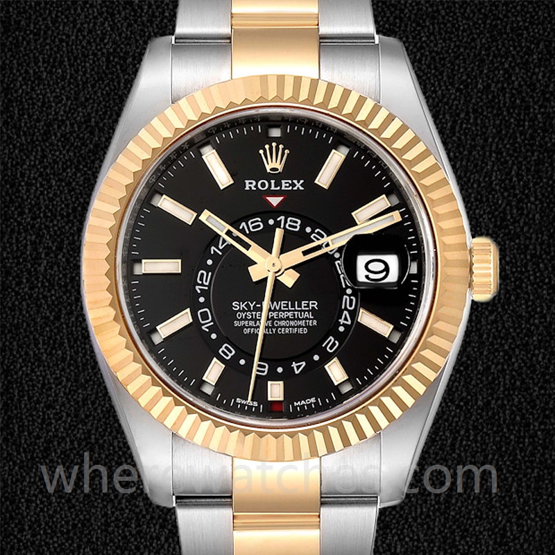 Rolex Sky-dweller Pour des hommes m326933-0002 41mm Ton d'or