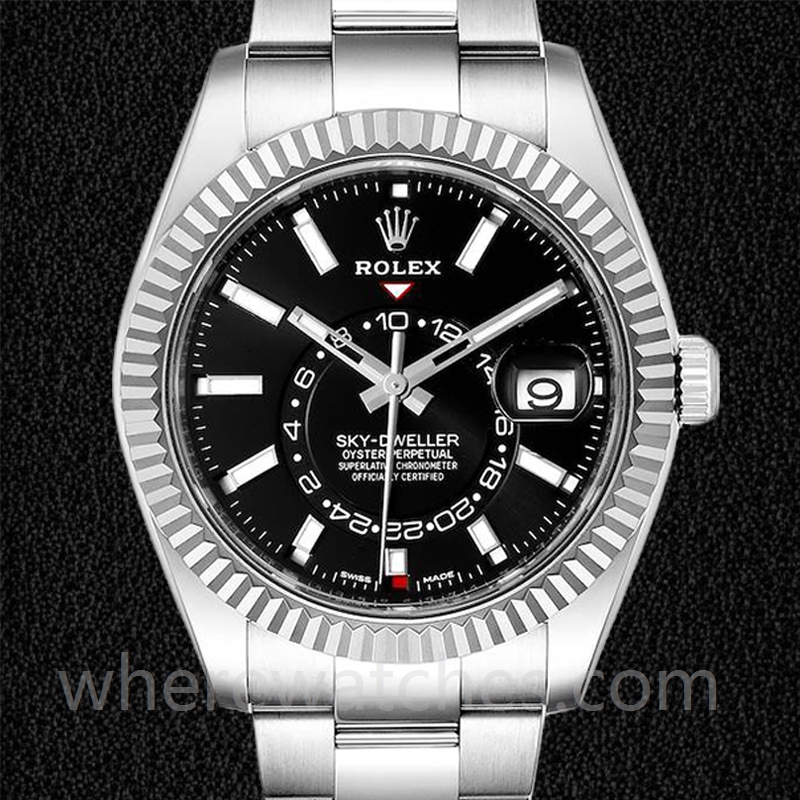 Rolex Sky-dweller Pour des hommes 41mm m326934-0005 Cadran noir