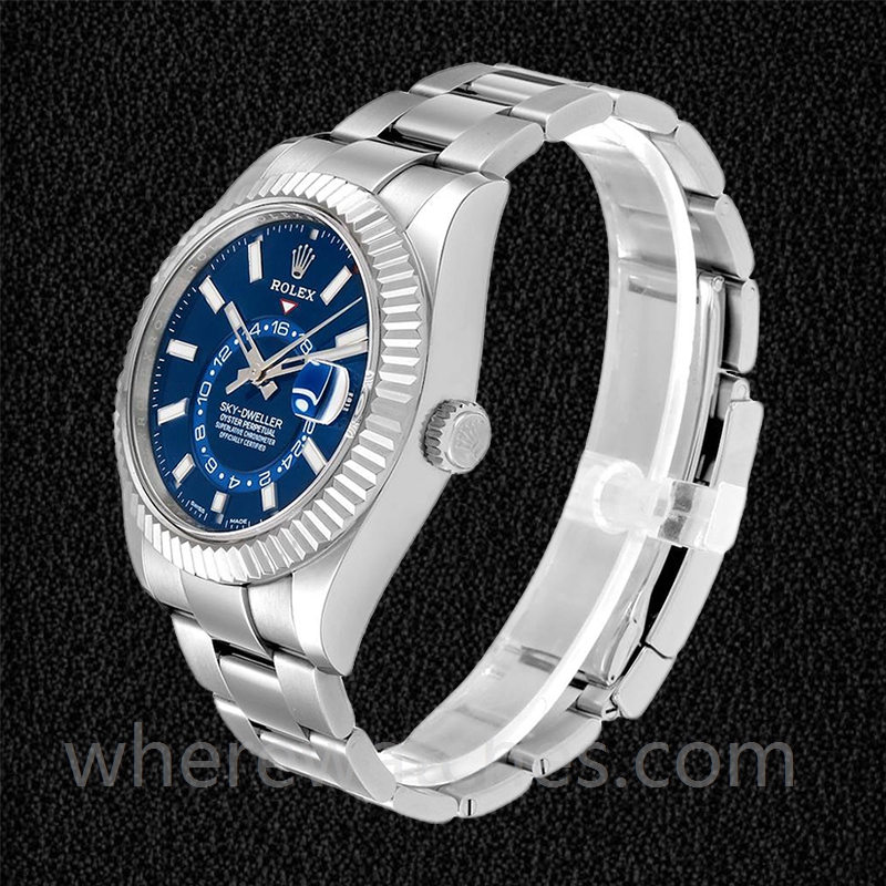 Rolex Sky-dweller m326934-0003 Pour des hommes 41mm Regardez Argenté – Image 3