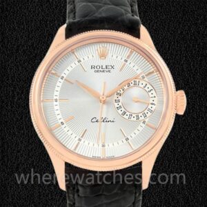 Rolex Cellini 39mm m50515-0009 Pour des hommes Doré rose Regardez