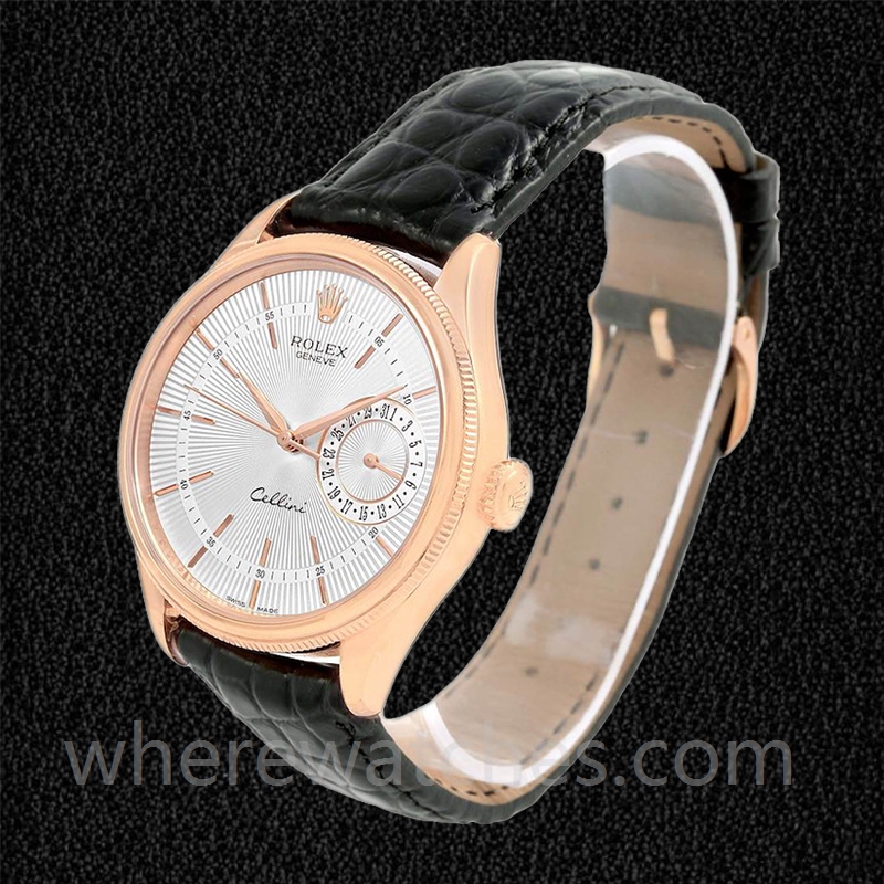 Rolex Cellini 39mm m50515-0009 Pour des hommes Doré rose Regardez – Image 3