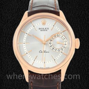 Rolex Cellini Pour des hommes 39mm m50515-0008 Cadran argenté Automatique