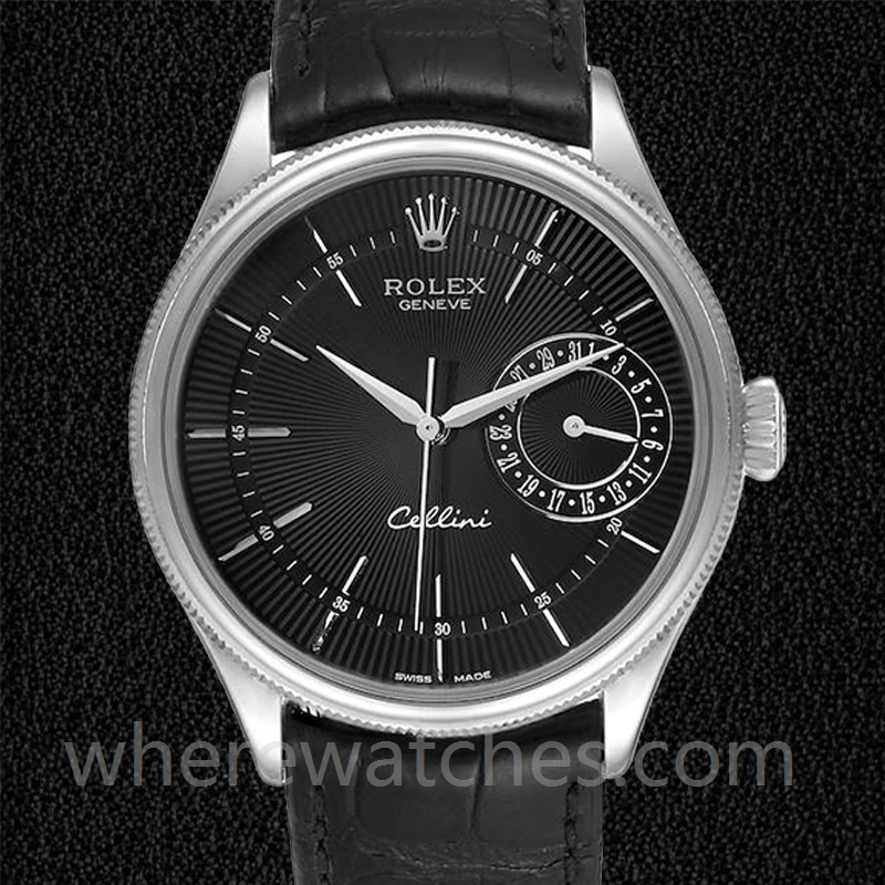 Rolex Cellini 39mm m50519-0007 Pour des hommes Regardez Bracelet en cuir