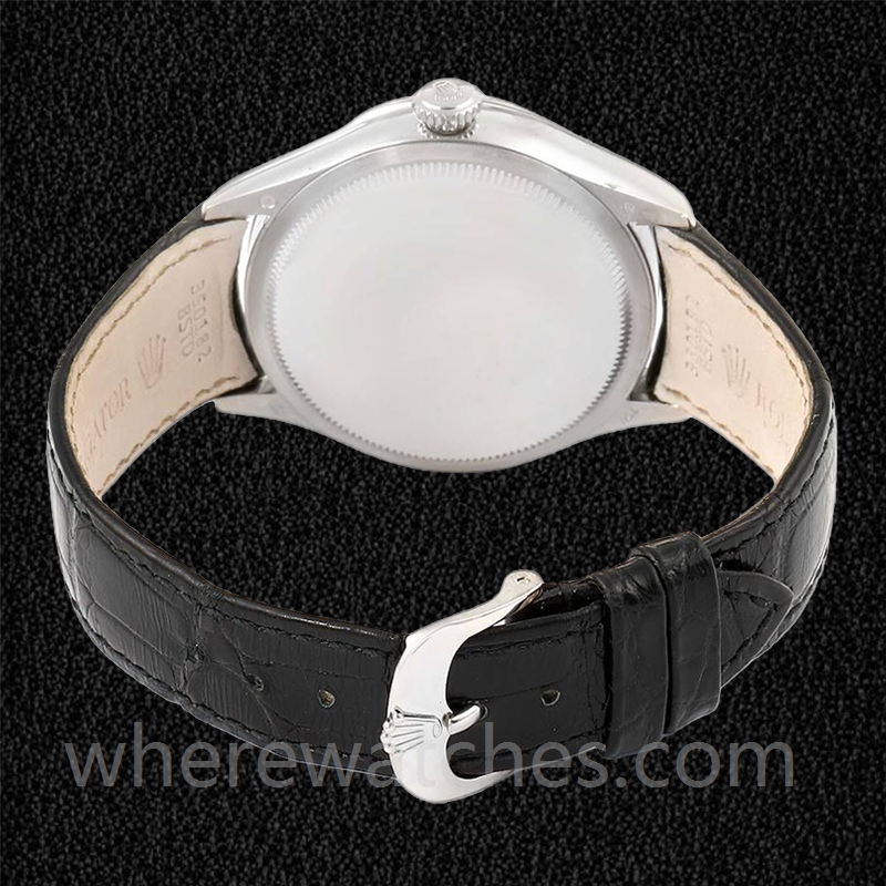 Rolex Cellini 39mm m50519-0007 Pour des hommes Regardez Bracelet en cuir – Image 4
