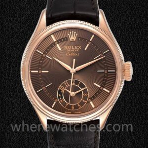 Rolex Cellini 39mm m50525-0016 Pour des hommes Cadran marron