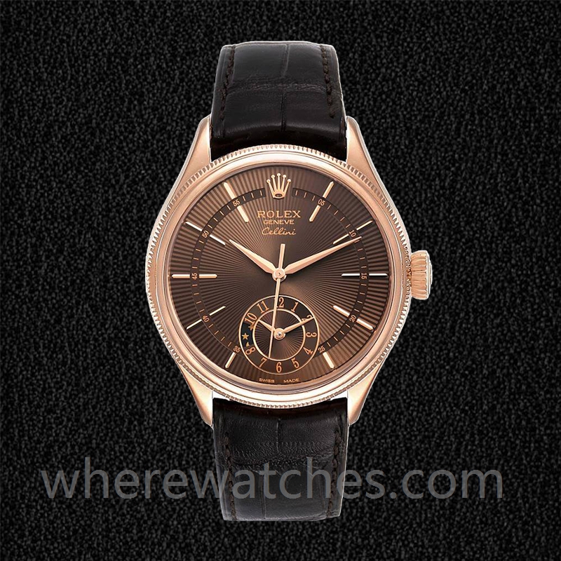 Rolex Cellini 39mm m50525-0016 Pour des hommes Cadran marron – Image 2