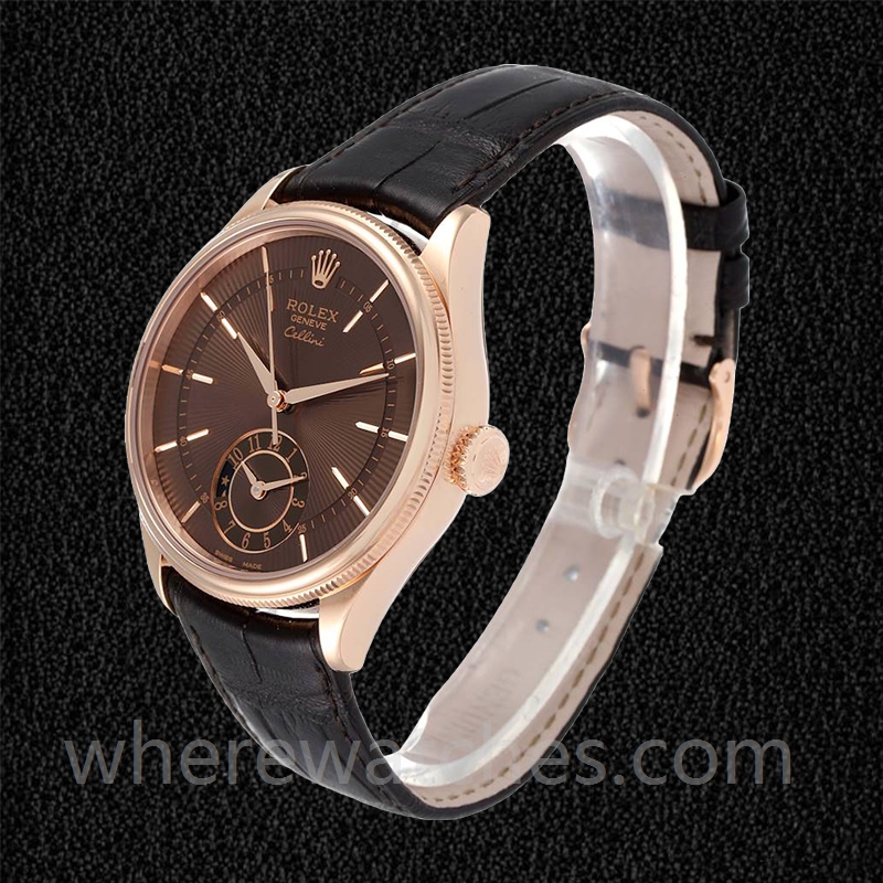 Rolex Cellini 39mm m50525-0016 Pour des hommes Cadran marron – Image 3