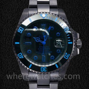 Rolex Submariner 40mm Pour des hommes BLSTEALTH Ton noir Automatique