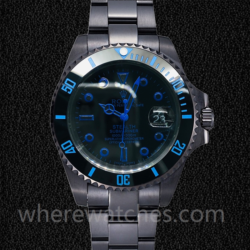 Rolex Submariner 40mm Pour des hommes BLSTEALTH Ton noir Automatique – Image 2