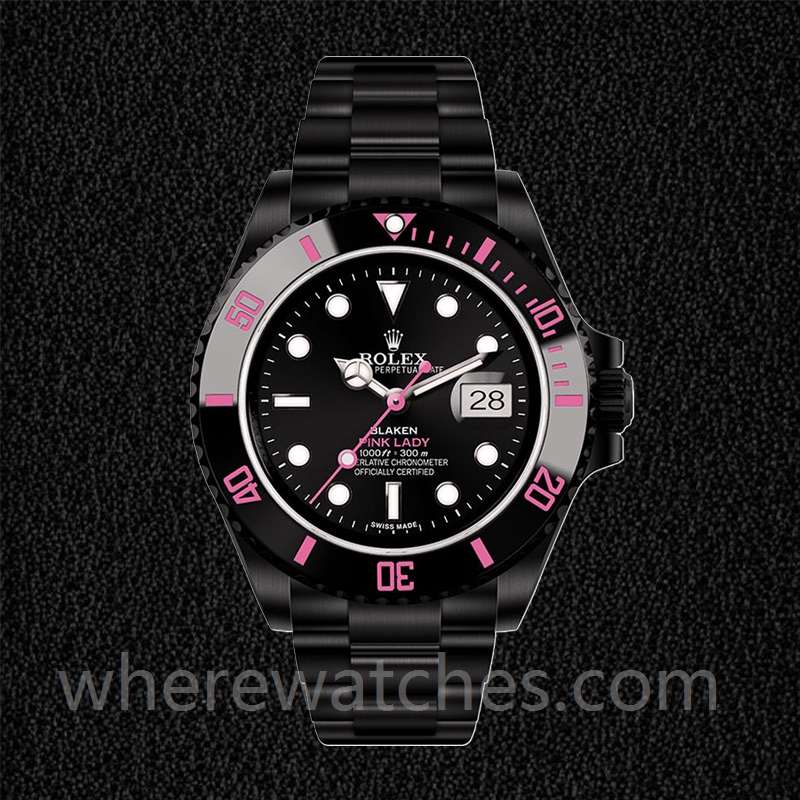 Rolex Submariner PINKLADY Pour des hommes 40mm Bracelet Huître Automatique – Image 2