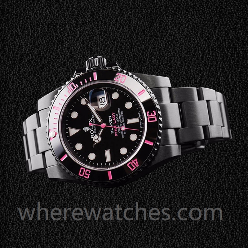 Rolex Submariner PINKLADY Pour des hommes 40mm Bracelet Huître Automatique – Image 3