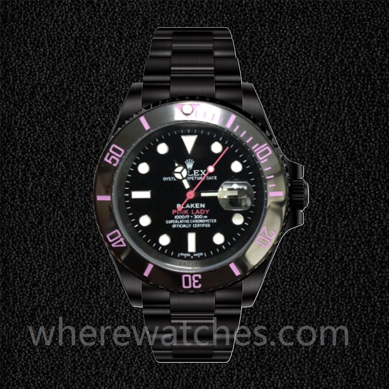 Rolex Submariner PINKLADY Pour des hommes 40mm Bracelet Huître Automatique – Image 5
