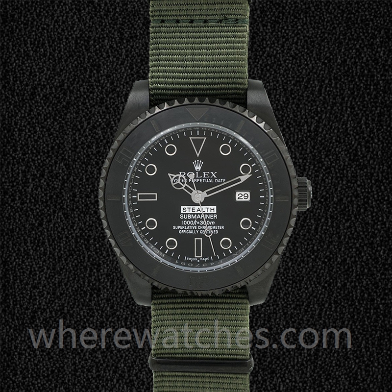 Rolex Submariner Stealth Pour des hommes 40mm Ton noir Cadran noir – Image 2