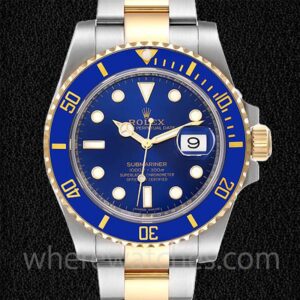 Rolex Submariner Pour Des Hommes 116613LB-97203 40mm Cadran Bleu Argenté