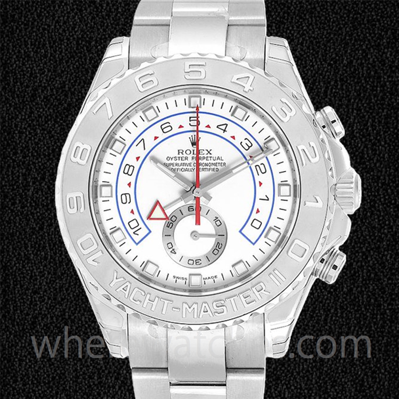 Rolex Yacht-master 44mm Pour Des Hommes 116689-78219 Cadran Blanc Bracelet