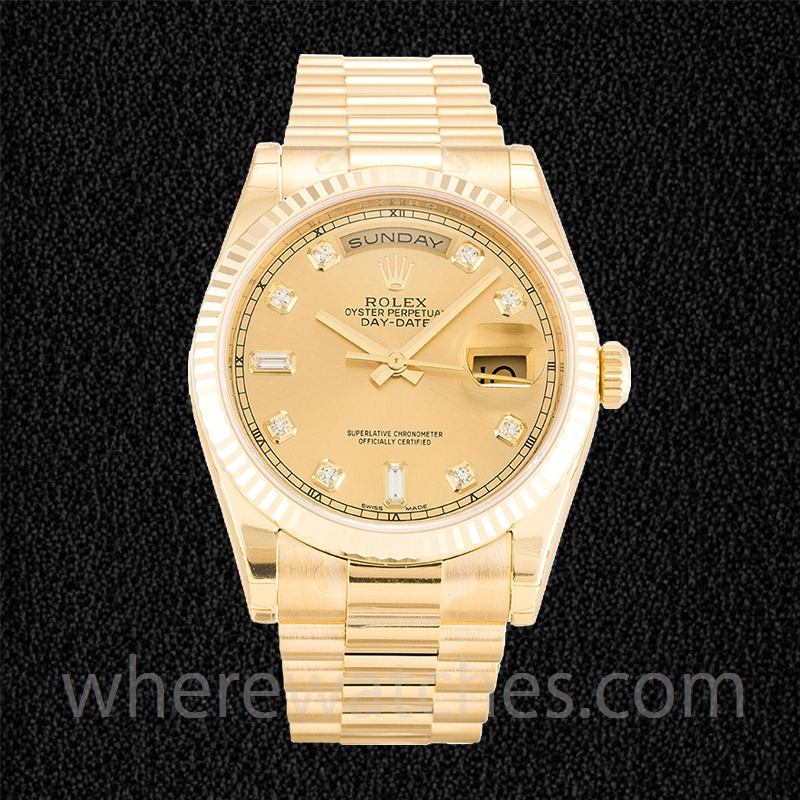 Rolex Day-Date 118238 Pour Des Hommes 36mm Cadran Champagne – Image 2